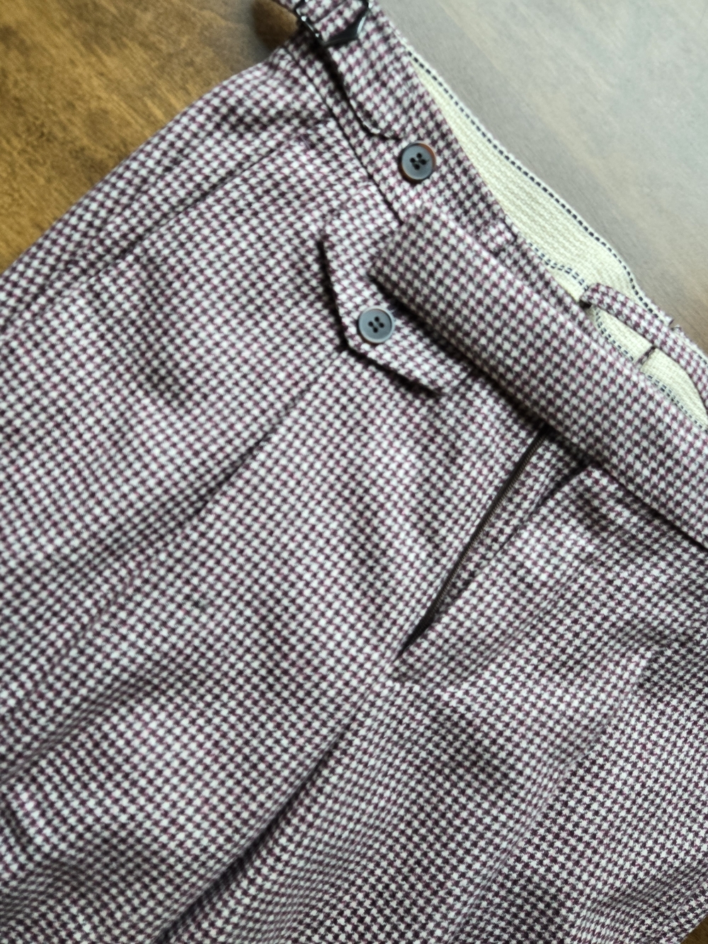 Suitsupply Firenze Trousers Mens 28 Italy E Thomas Wool Slim Fit Side Tab - Picture 4 of 8
